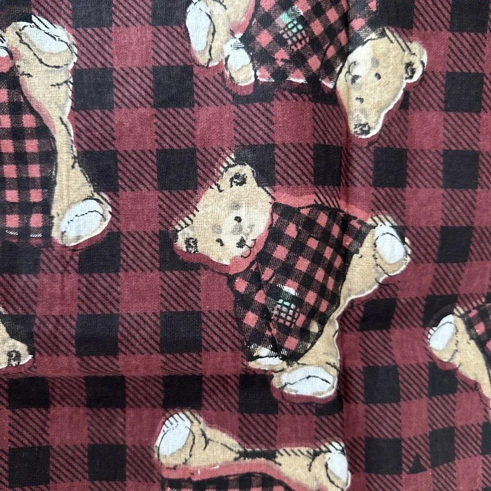 Portland Place Teddy Bear Flannel Sheet Set Full Size‎ 100% Cotton
